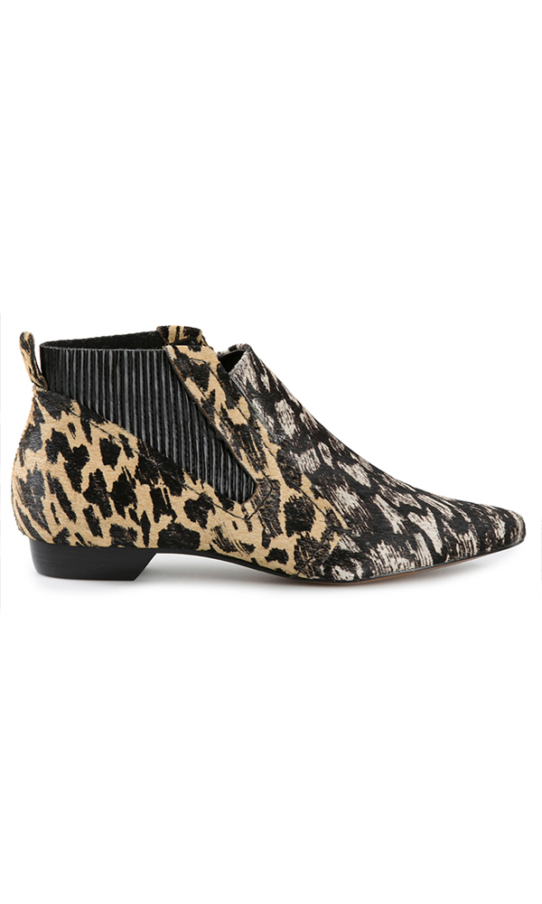 Leopard bootie